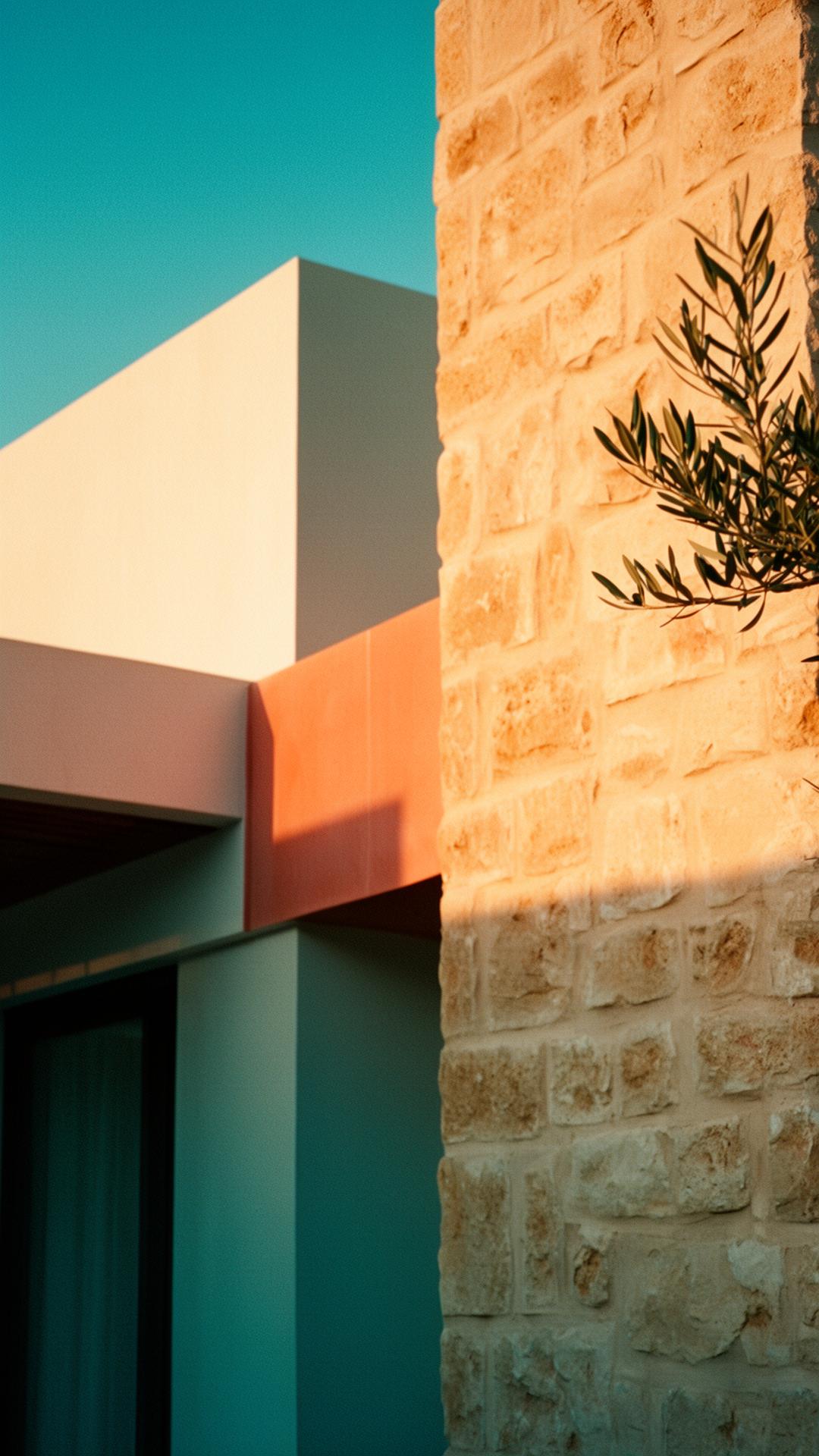 Modern Mediterranean residence detail in Cyprus